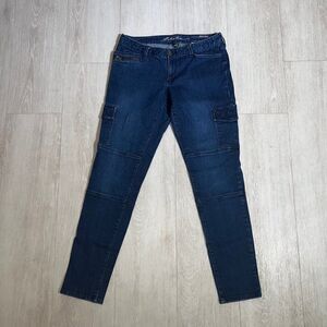 Eddie Bauer Modern Slim Cargo Jeans Women's 4